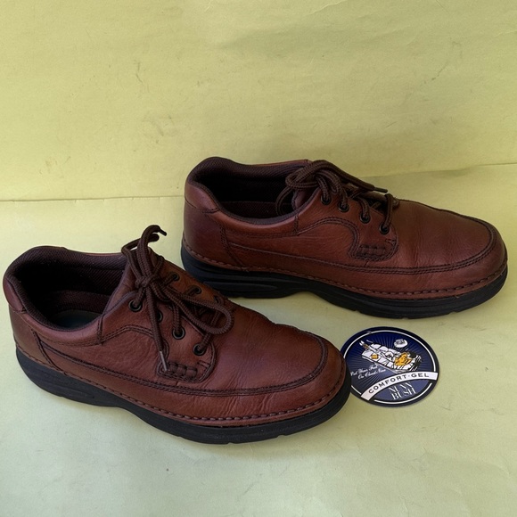 Vintage Nunn Bush Men\'s Brown Comfort Gel leather Loafers in Original box main image 5